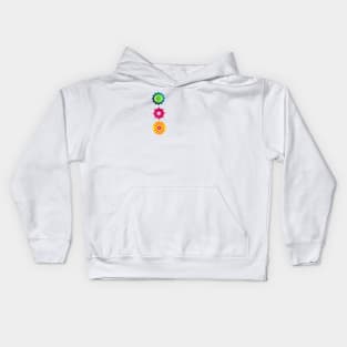 Three Circles Colored vertical Kids Hoodie